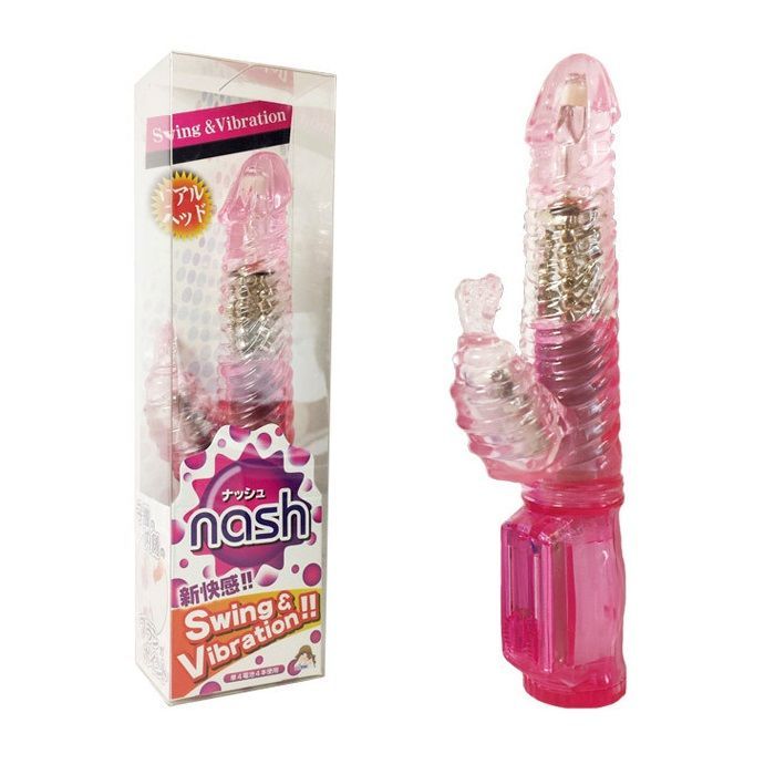 〔日本原裝進口〕A-One Nash 強力走珠G點雙頭按摩棒 - 粉紅色