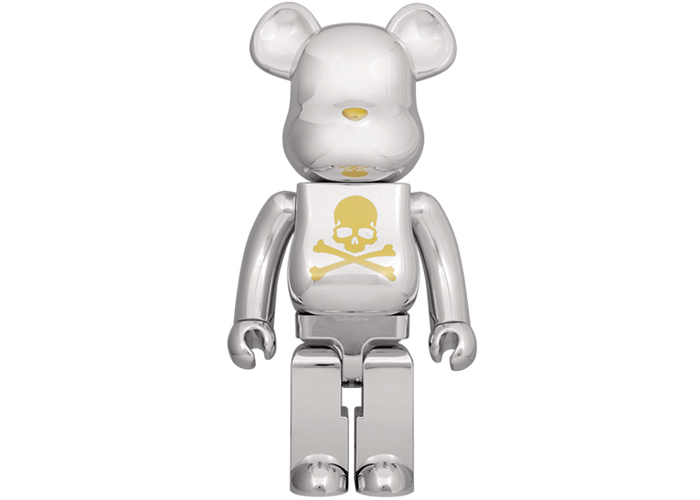 -(G31)- BE@RBRICK B@ MASTERMIND JAPAN 1000% CHROME 電鍍銀