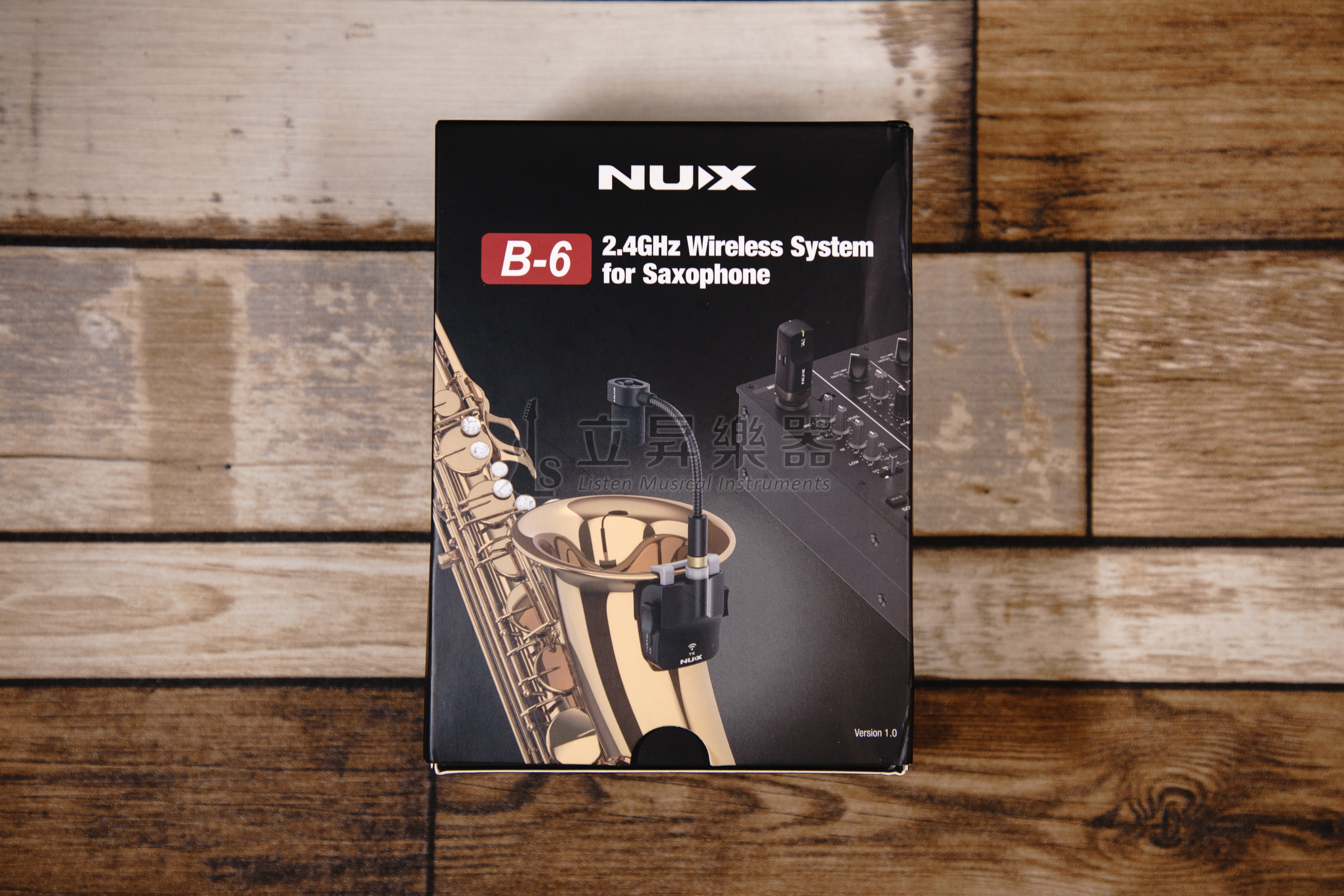 無線麥克風 NUX B-6 薩克斯風 無線導線 附可充電的收納盒 B6 B 6 管樂收音麥克風 2.4GHz高頻寬 適用:SOPRANO、ALTO、TENOR