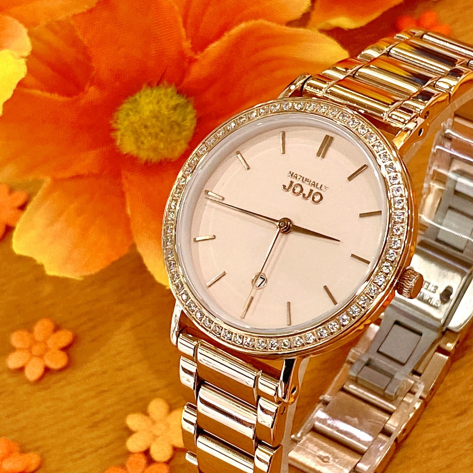 【NATURALLY JOJO】極簡美學不鏽鋼腕錶 JO96981-13R (34mm) 現代鐘錶