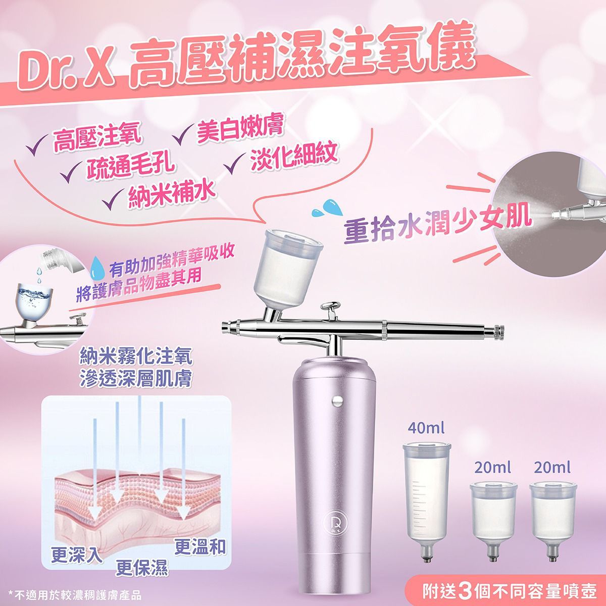 Dr.X 新產品水潤注氧機