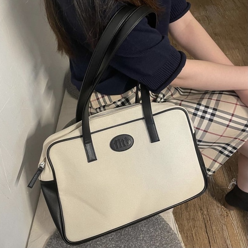 <韓國代購> FITB SISTER TRAPEZOID CANVAS BAG