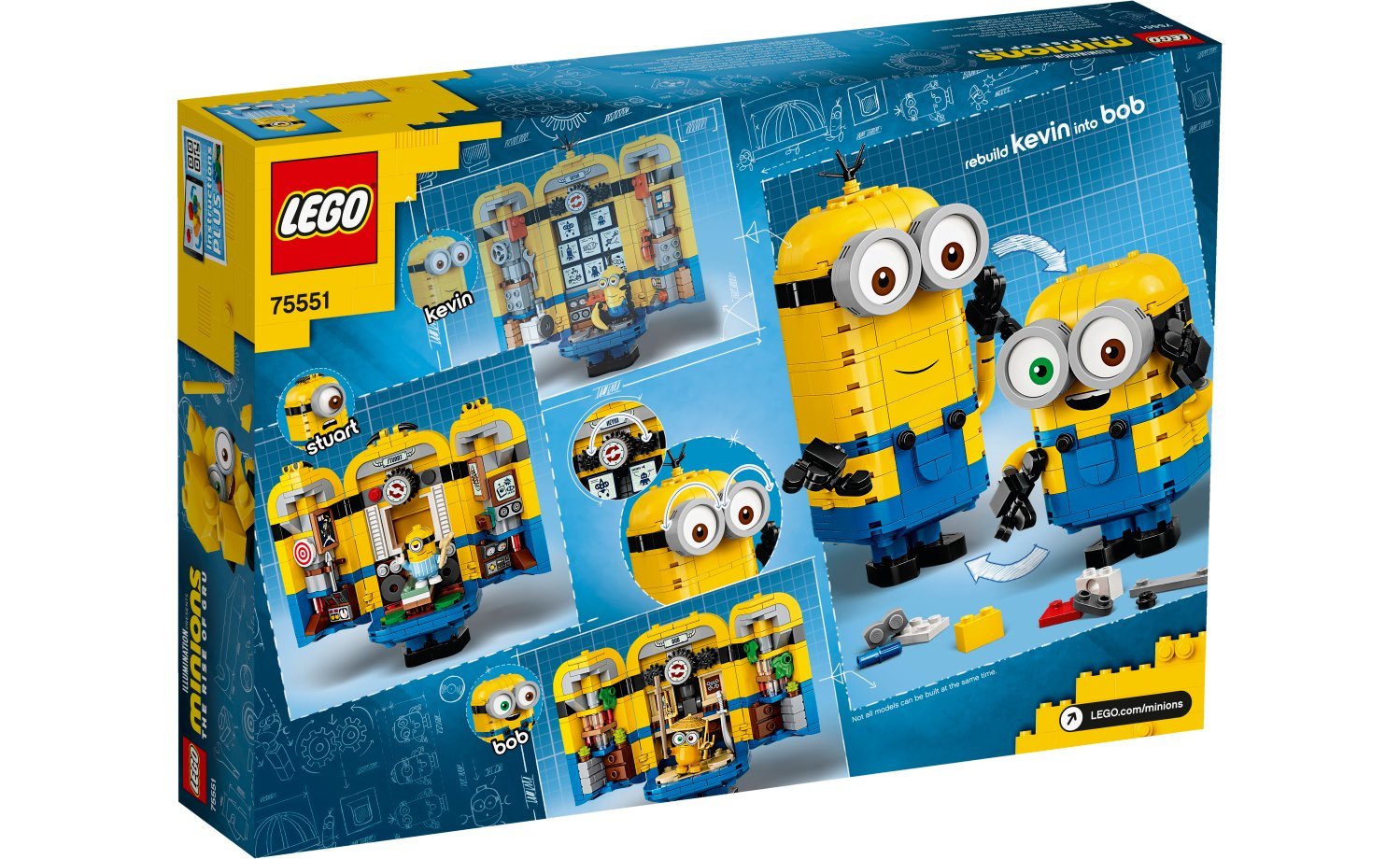 [飛米樂高積木磚賣店] LEGO 75551 Minions  Brick-built Minions Figures and their Lair小小兵
