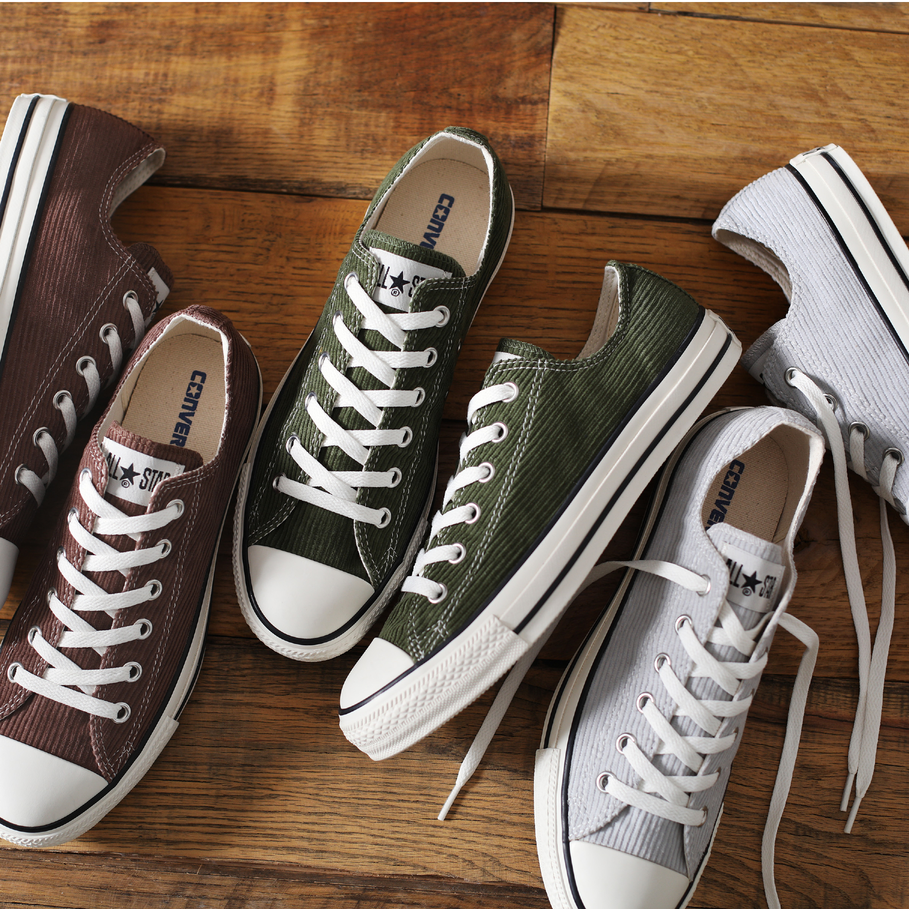 converse WASHEDCORDUROY 水洗燈芯絨 3色