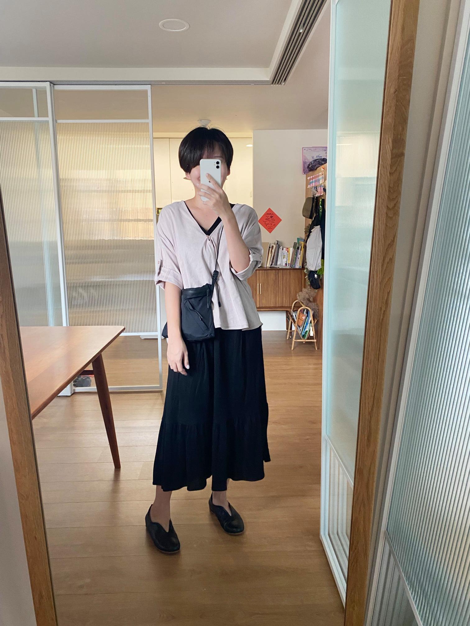 日光戀人v領罩衫上衣-粉糖