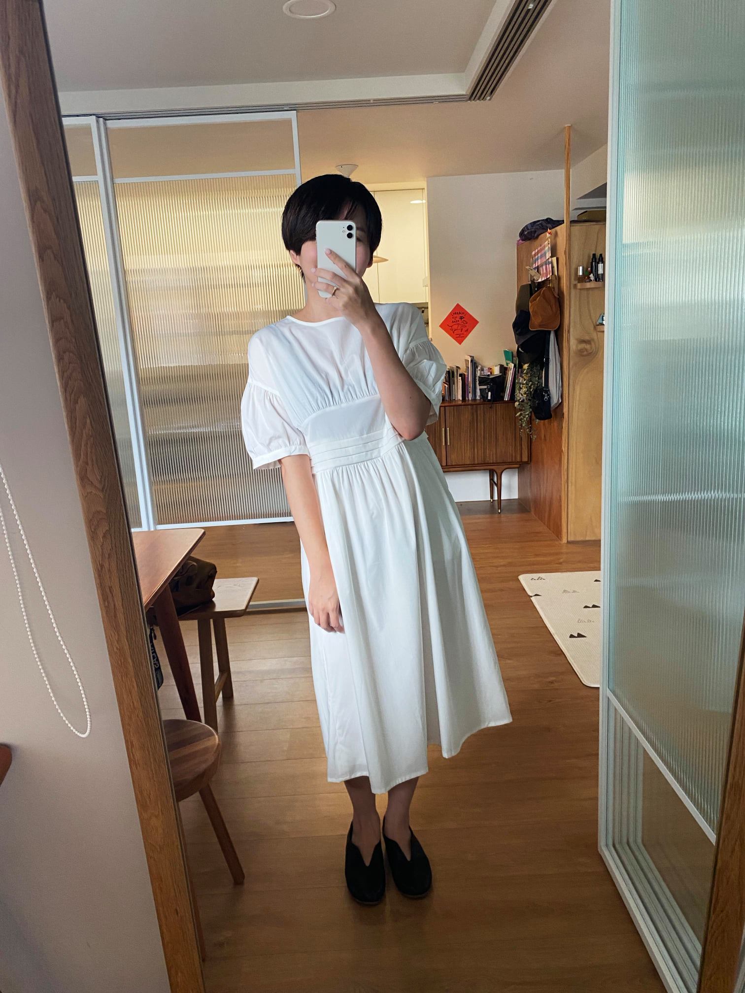 美好軟時光腰飾洋裝-天晴