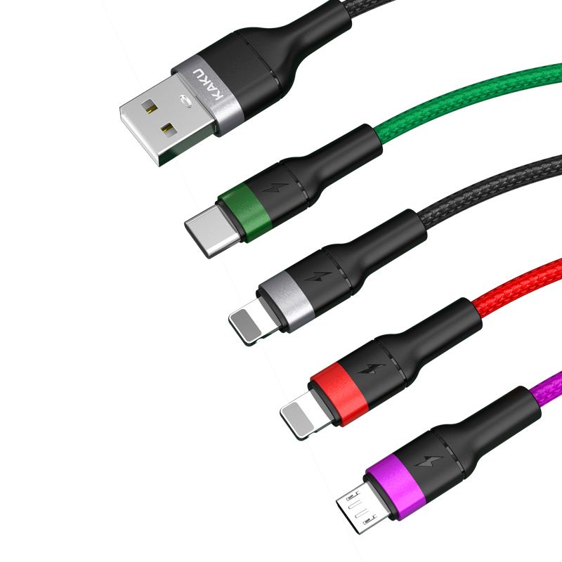 清倉優惠【KAKU】騰雲系列-四合一快速充電線