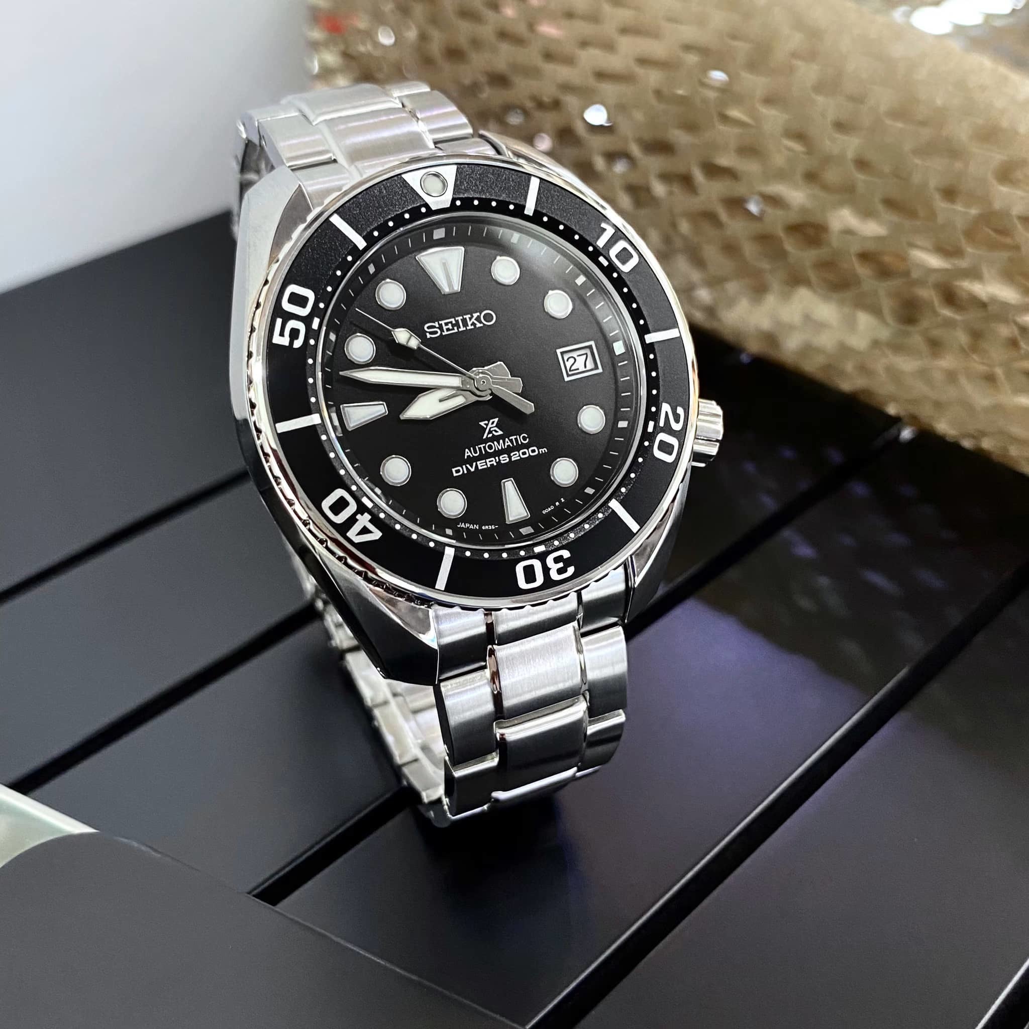 【SEIKO 精工】PROSPEX系列 黑水鬼相撲廣告款 潛水腕錶 6R35-00A0D 45mm 現代鐘錶