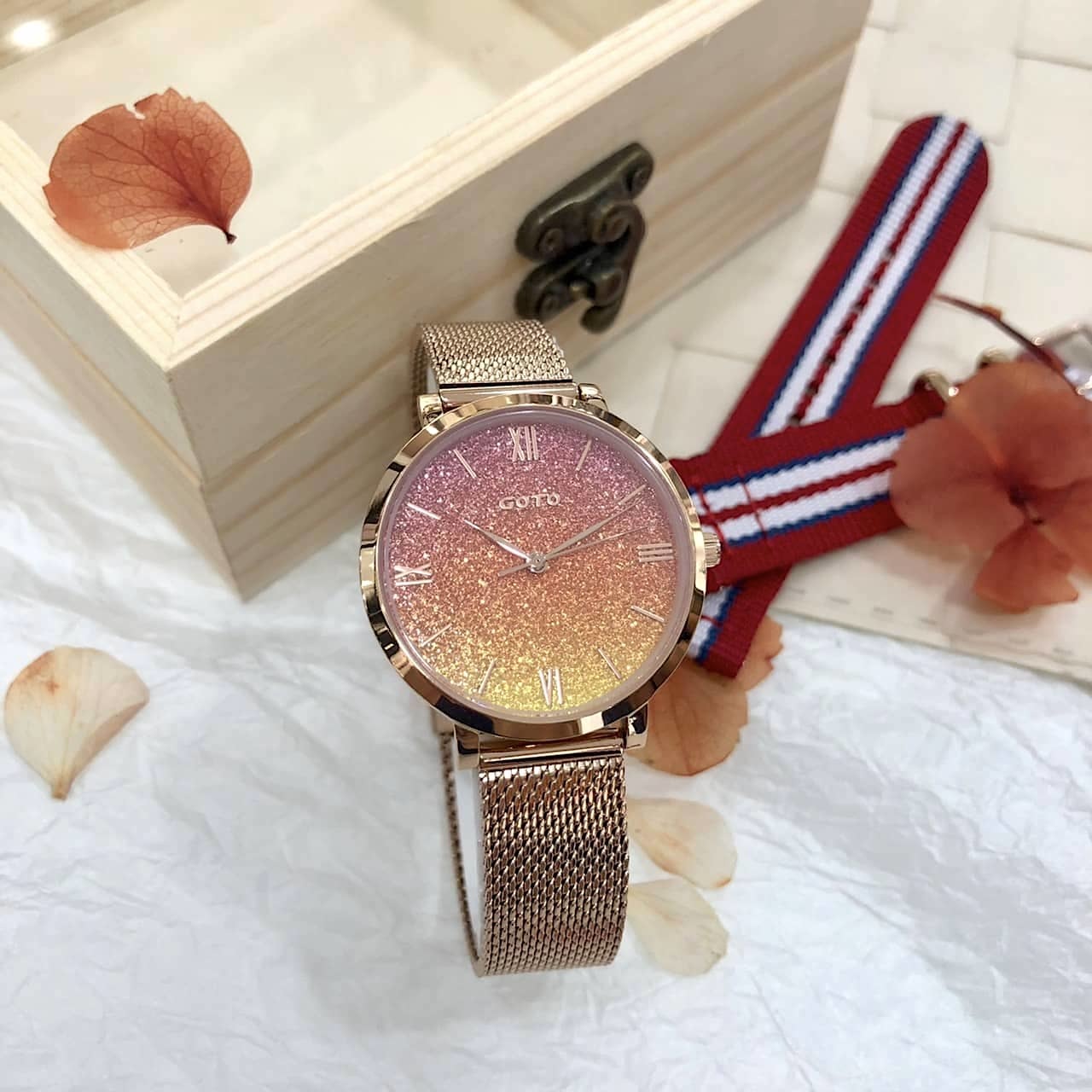 【GOTO】Memorable 永恆片刻 系列-Sunset 夕陽 GM1054L-44-541 33mm 現代鐘錶