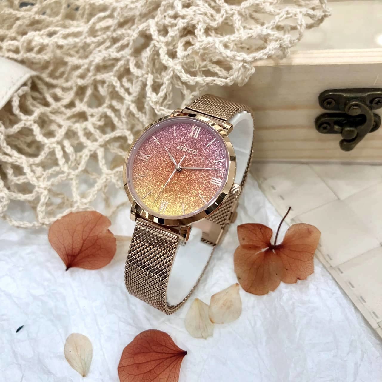 【GOTO】Memorable 永恆片刻 系列-Sunset 夕陽 GM1054L-44-541 33mm 現代鐘錶