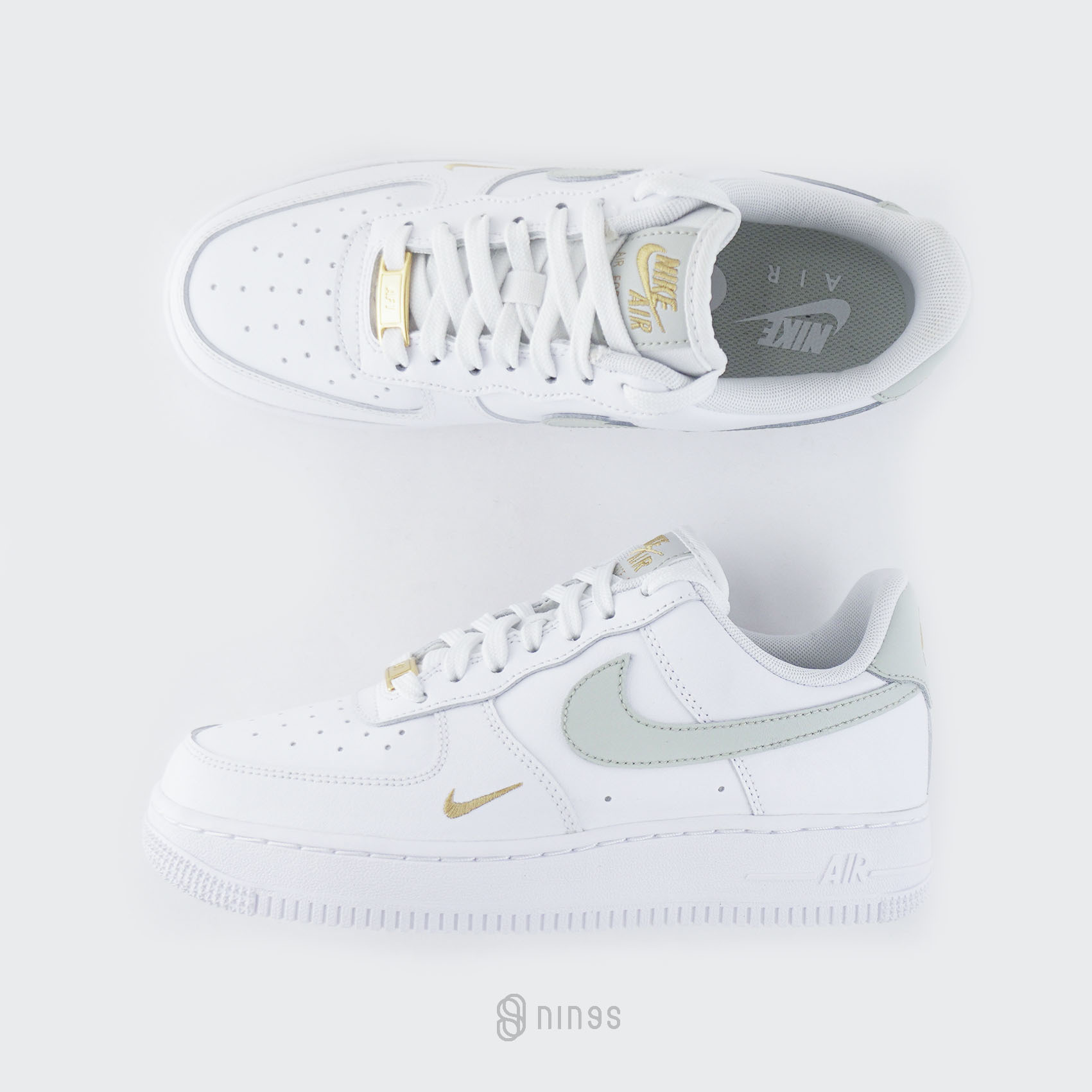 NIKE AIR FORCE 1 LOW 灰綠小金勾CZ0270106