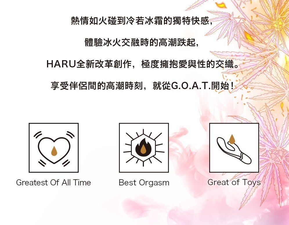 〔2021最新出品〕HARU: 《G.O.A.T.》冰火高潮液 30ml
