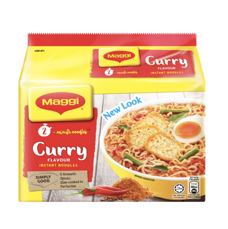 Maggi 咖哩味即食麵 [5包裝]