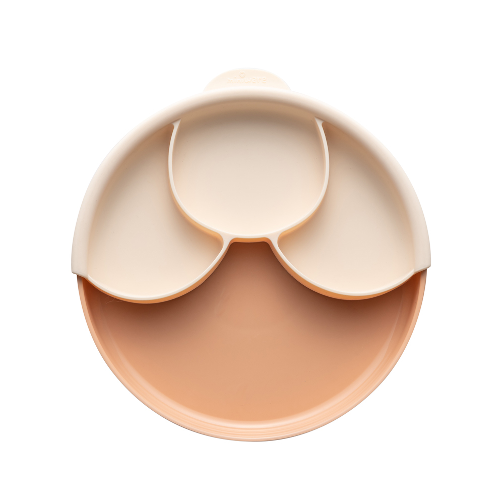 Miniware 天然聚乳酸分隔餐盤組-大地暖棕