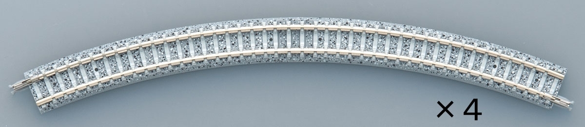 Tomix 1191 N規 C280-45-PC 彎軌 4入