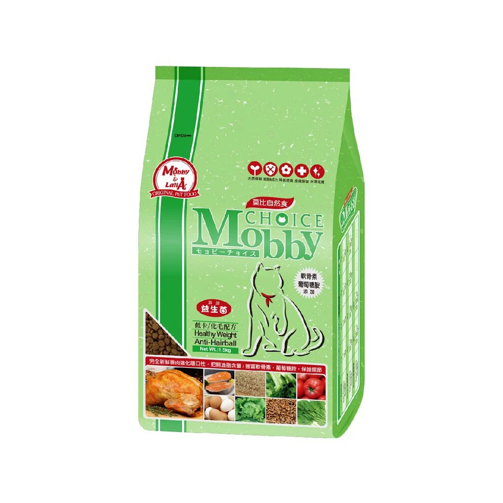 莫比Mobby-雞肉米低卡|貓飼料
