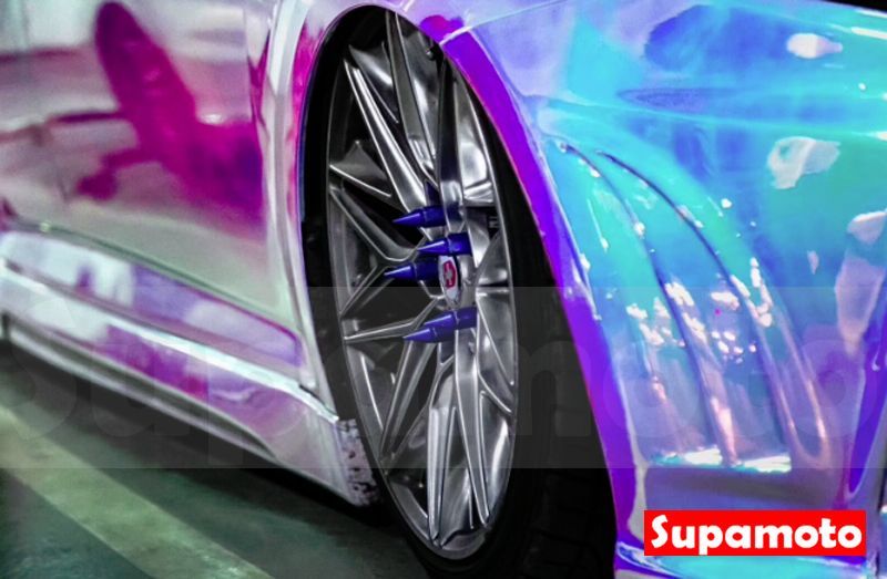 -Supamoto- 七彩膜 粉藍 雷射 電鍍膜 電鍍粉 霓虹 電鍍 彩色 彩虹 貼膜 改色 貼紙 變色