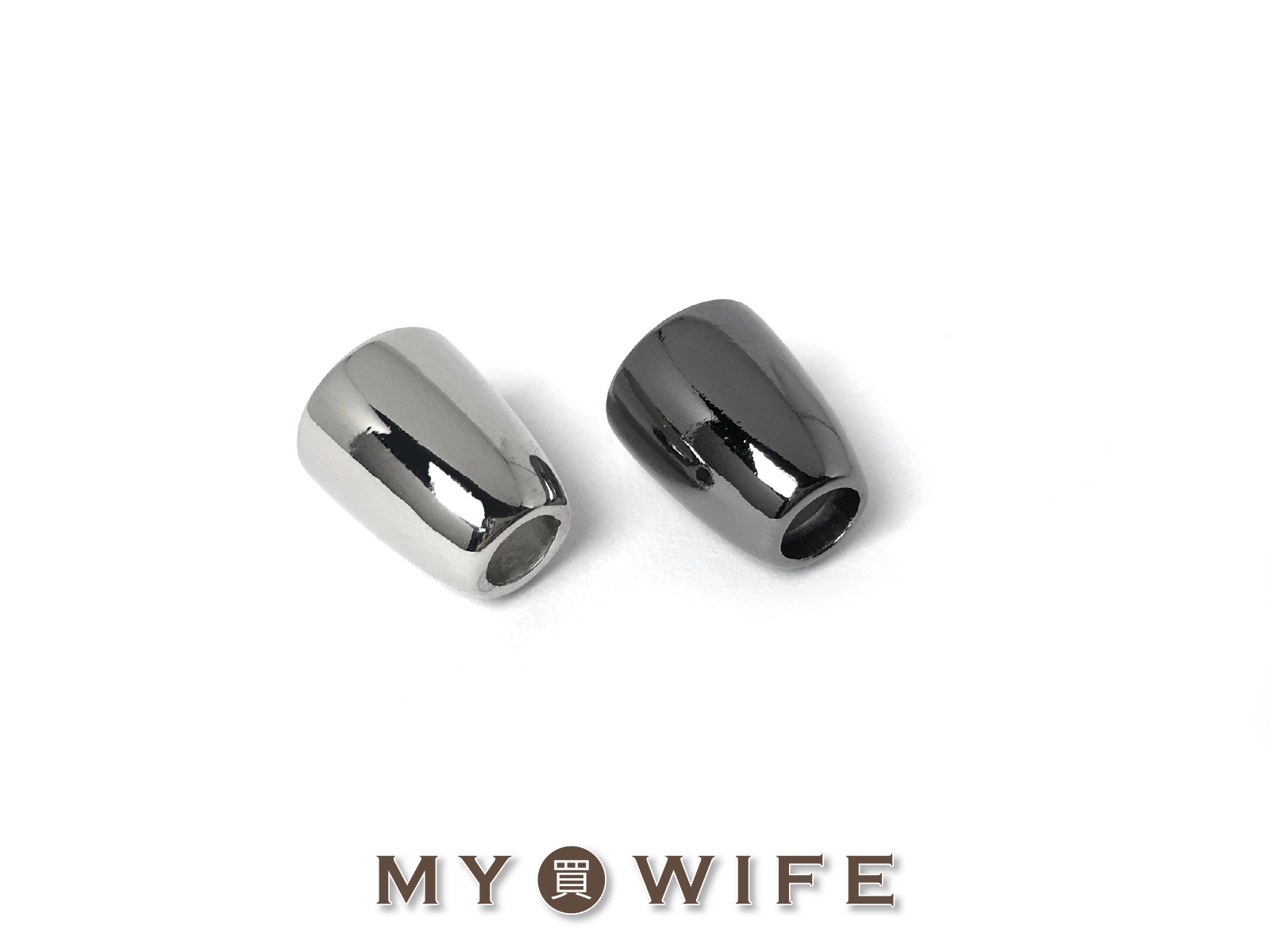 金屬繩尾_2色2入【#0055】