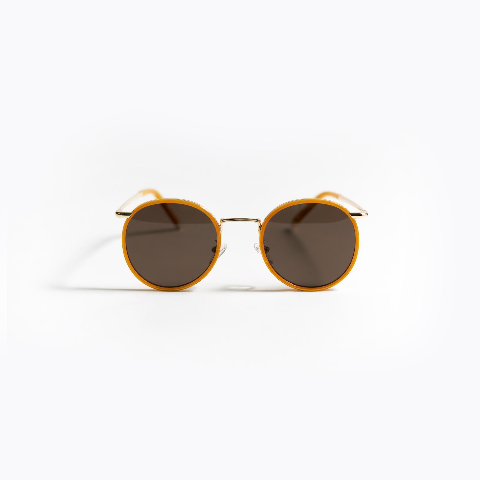 SCHOLAR 老學究細框墨鏡 - 焦糖