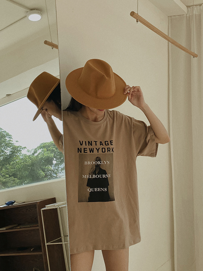 歐美人像寬鬆大T*3色