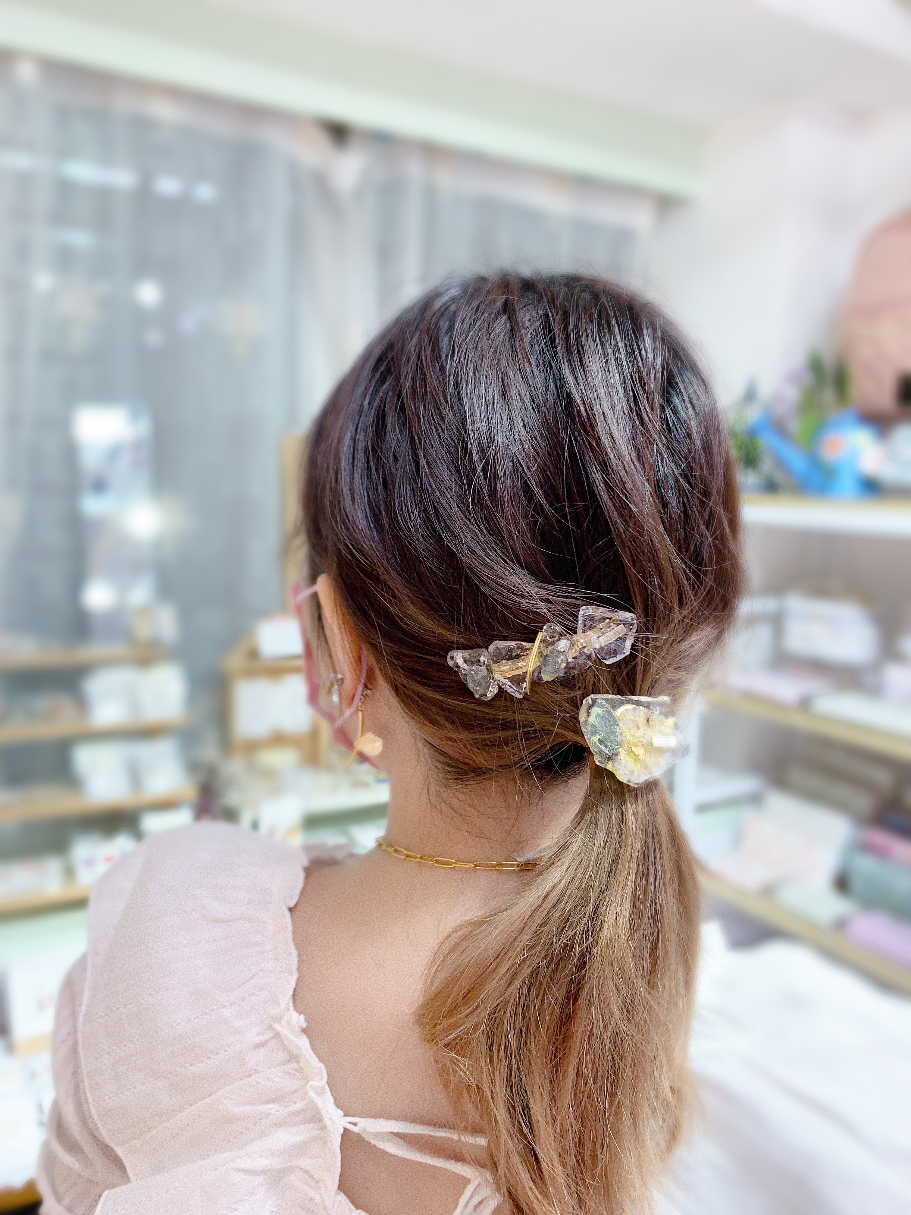 [手作家] MD 乾花碎片風彈弓髮夾 (*網站限定優惠價*)