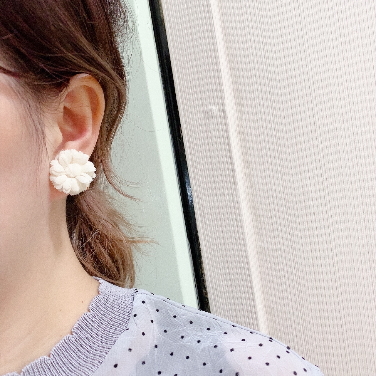 [手作家] moco 太陽布花耳環 (*網站限定優惠價*)