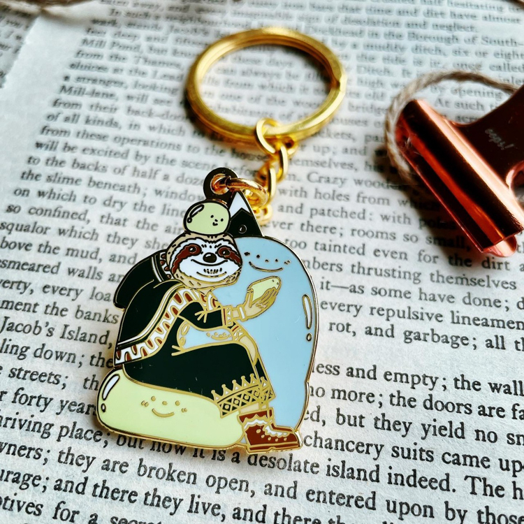 一氏夫婦 Escouple｜金屬鑰匙圈｜魔法世界｜樹懶