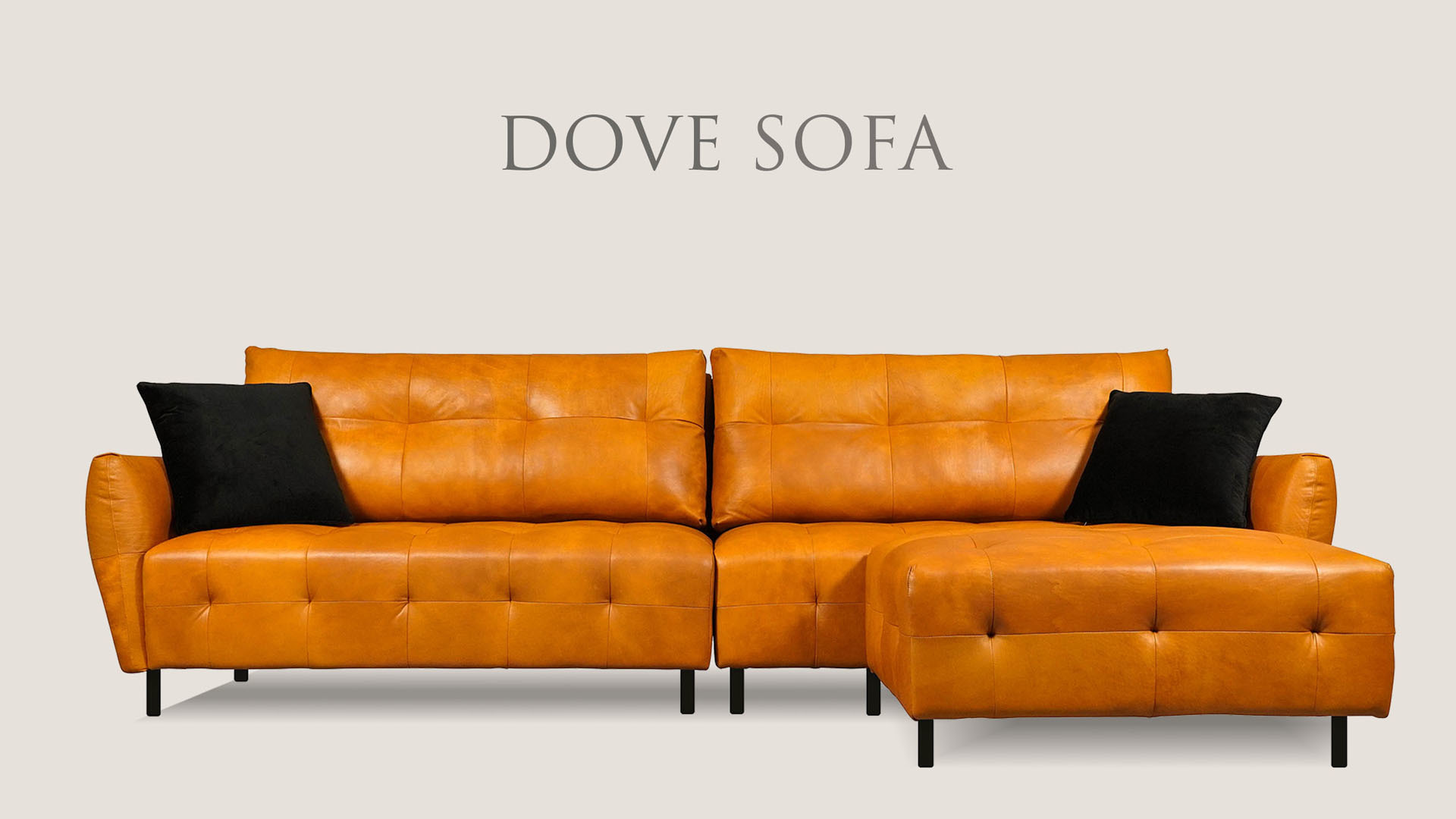 多芬沙發推薦給大坪數空間、喜歡穩重大器、工業風的人。