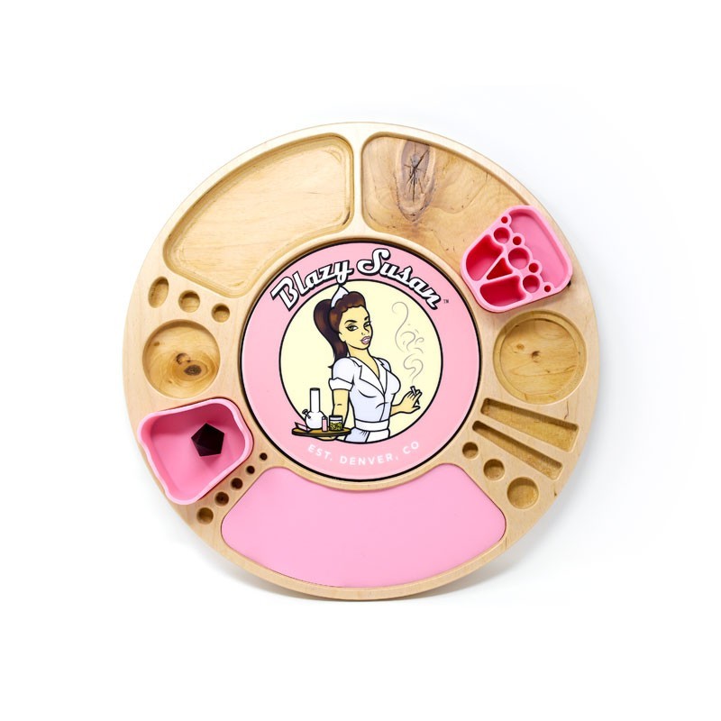 BIRCH SPINNING ROLLING TRAY BY BLAZY SUSAN