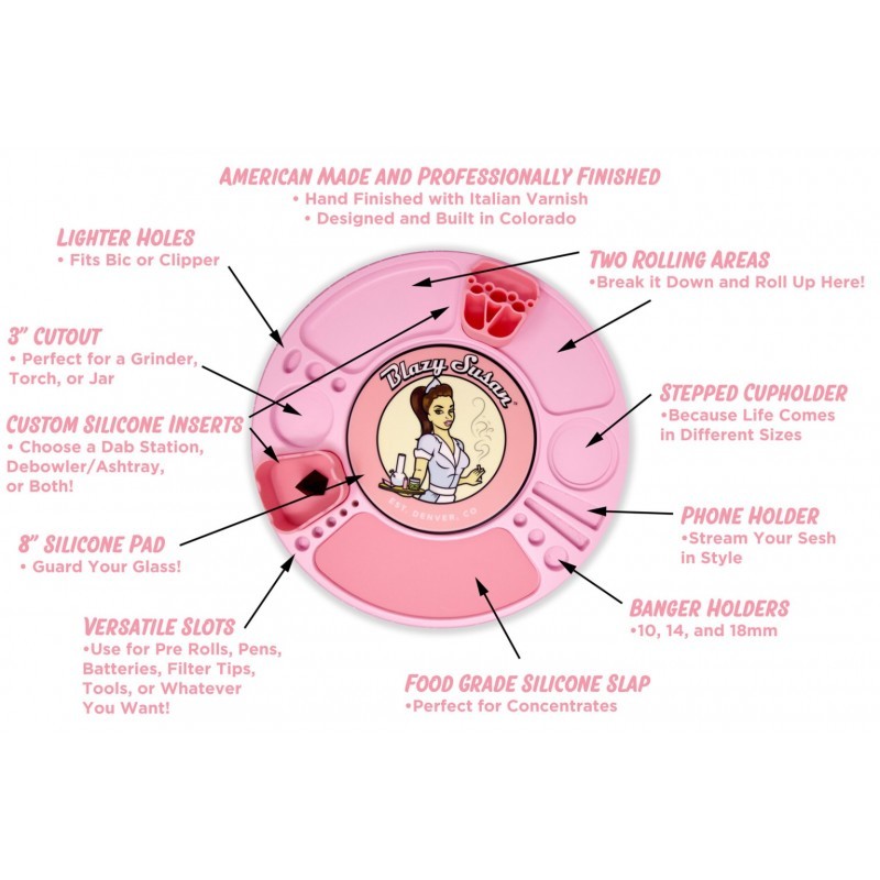 BIRCH SPINNING ROLLING TRAY BY BLAZY SUSAN