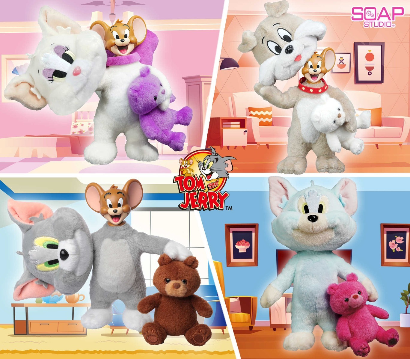 Soap Studio《貓和老鼠》 盲盒 玩偶 聯盟 毛絨 可動 公仔
