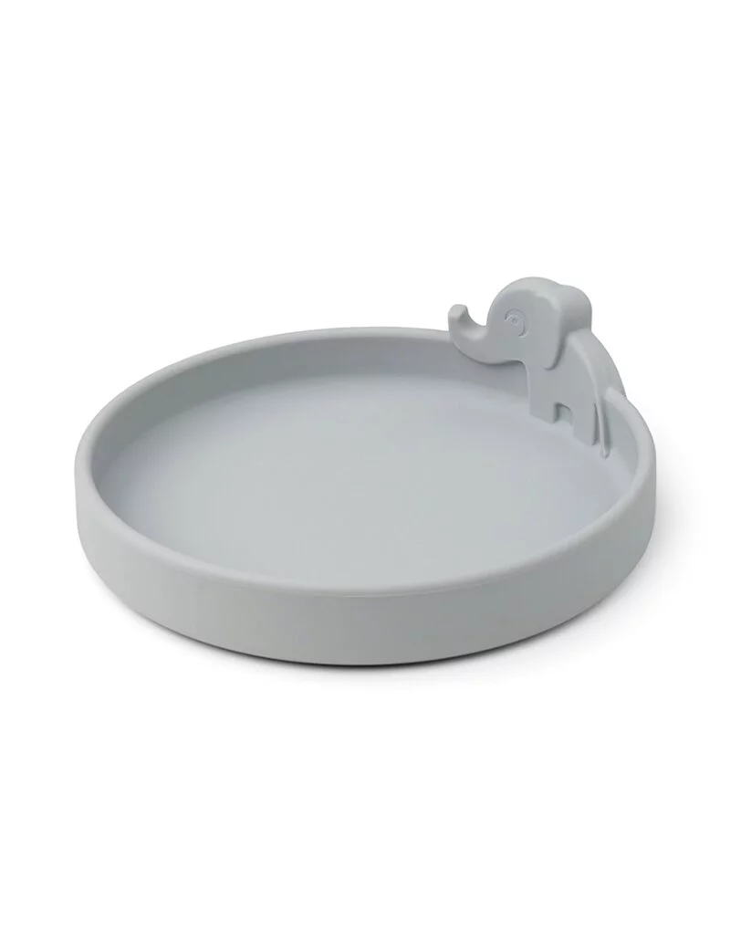 立體矽膠餐盤Elphee-灰