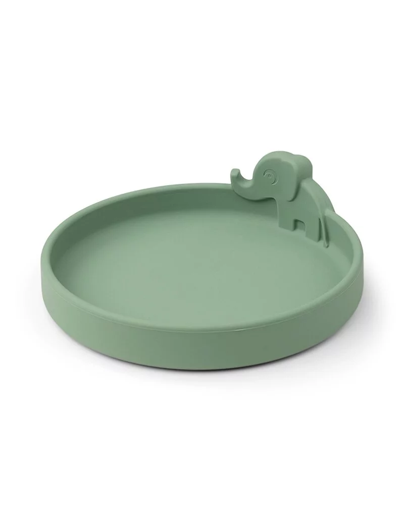 立體矽膠餐盤Elphee-綠
