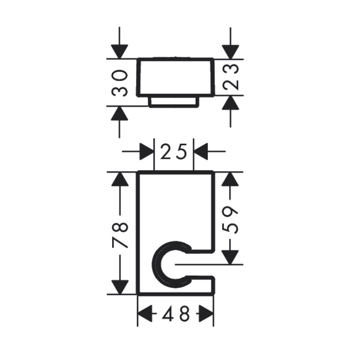 hansgrohe Porter 'E 28387, -000 shower support