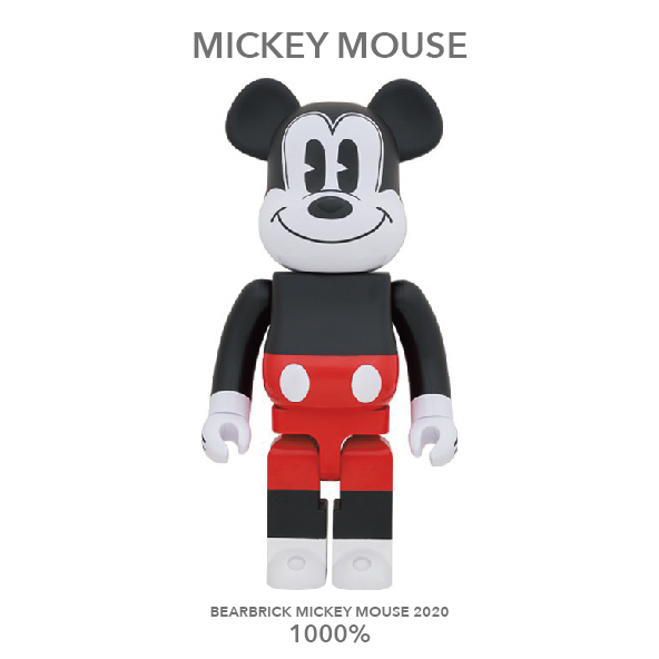 Bearbrick MICKEY MOUSE 2020 1000% R&W Ver.