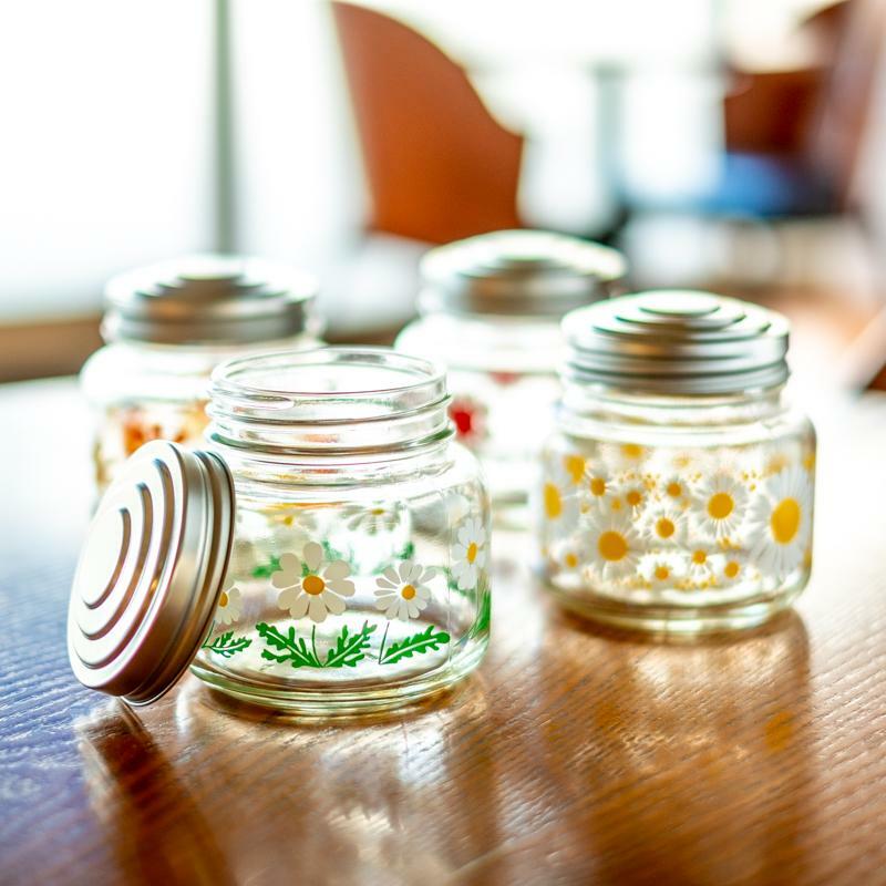 ADERIA 昭和復古糖果瓶-白菊