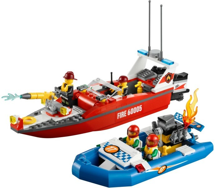 [飛米樂高積木磚賣店] LEGO 60005 絕版品 消防船 Fire Boat