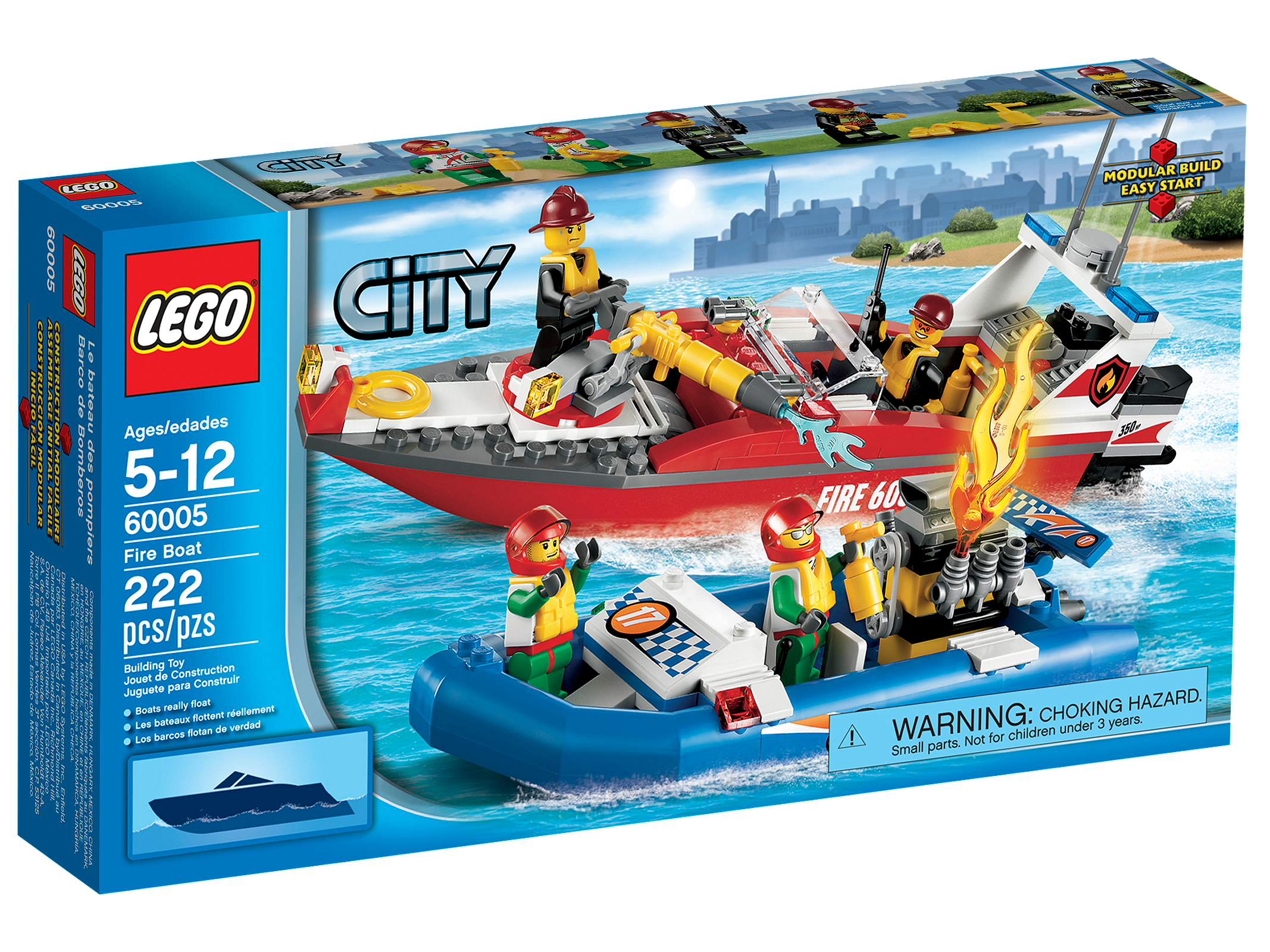 [飛米樂高積木磚賣店] LEGO 60005 絕版品 消防船 Fire Boat