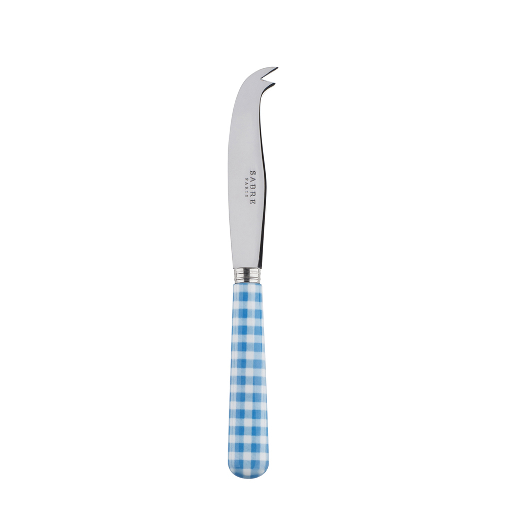 SABRE Pop! Gingham Light blue Cheese knife (small)