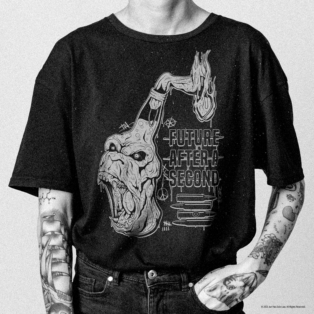 【FUTURE AFTER A SECOND】 Let it burn 美版短Tee