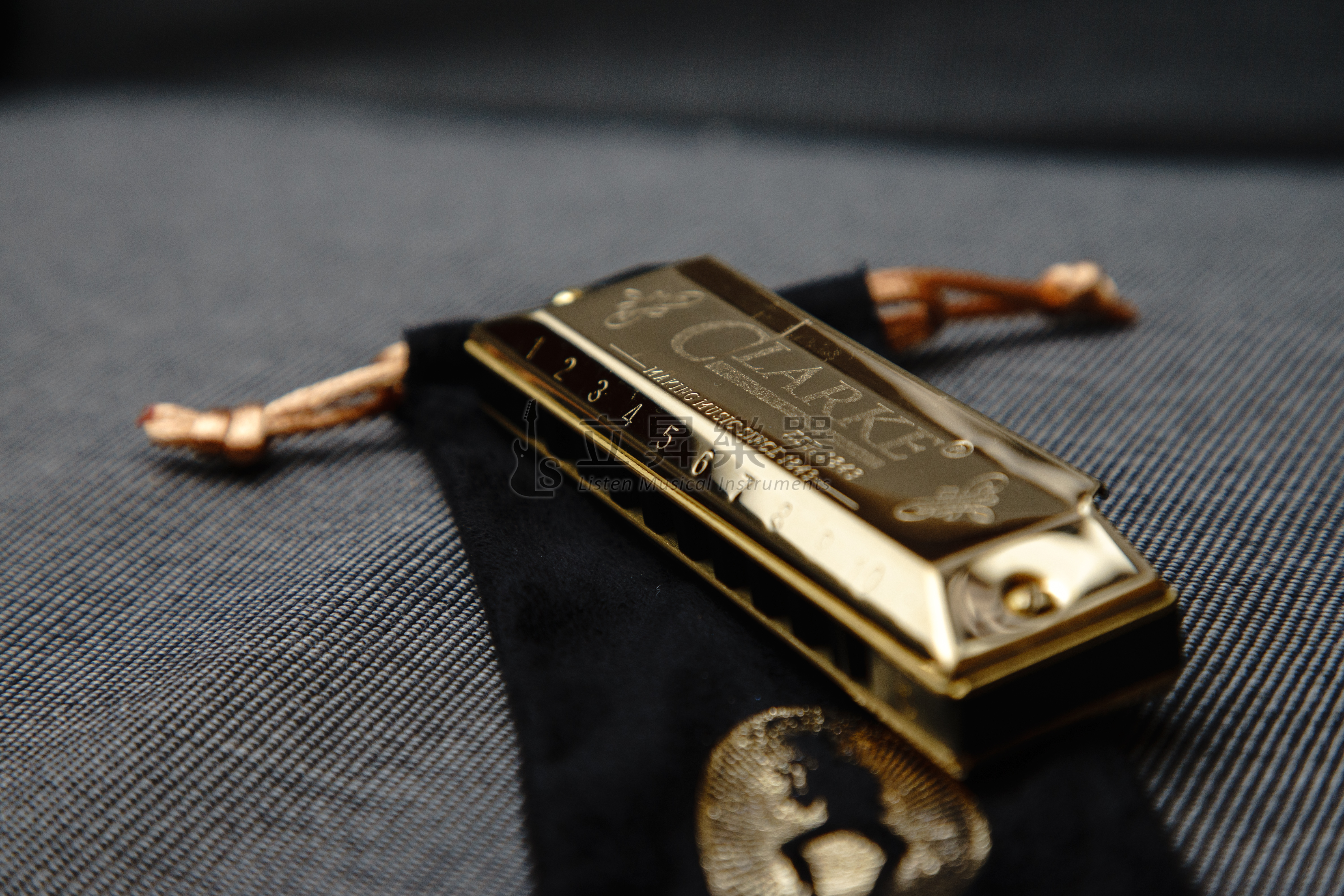 口琴 Clarke Original TIN CH10-D 藍調口琴 全音階口琴 C調 十孔 CH10D 10孔 金色 電鍍金 第 3 張圖片｜三峽銅管 / 管樂