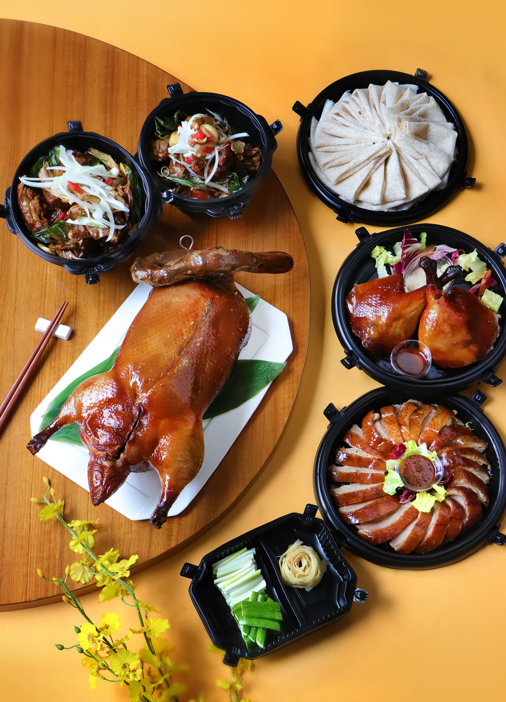 中式片皮鴨三吃-板橋凱撒-家宴中餐廳