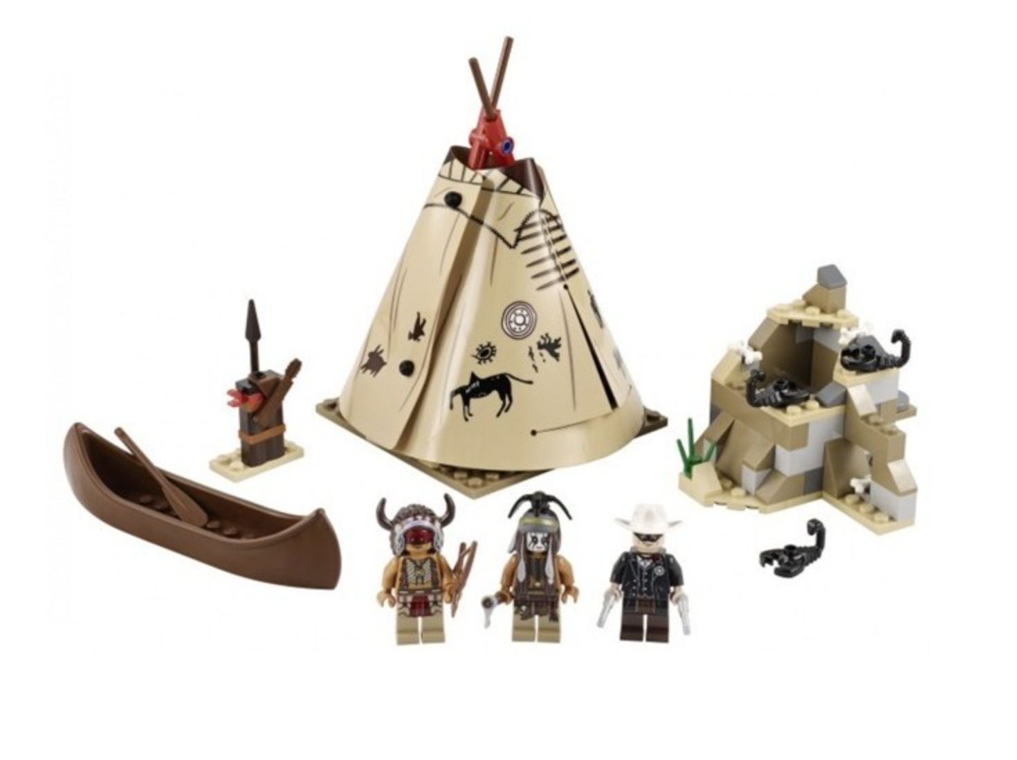 [飛米樂高積木磚賣店] LEGO 79107 絕版品 Comanche Camp 科曼奇營地