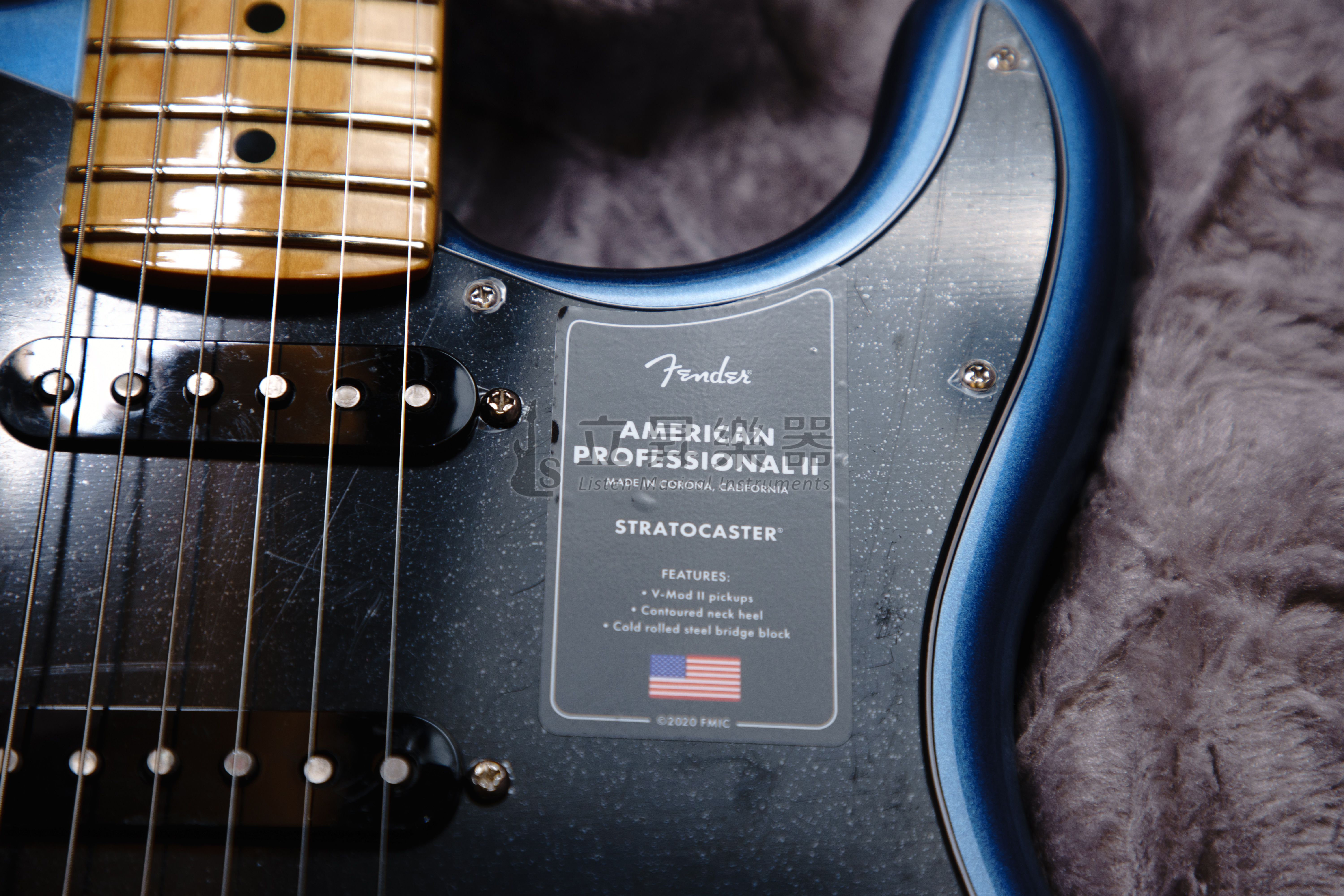 Fender 電吉他 Fender American Professional II Stratocaster Dark Night 暗夜色 暗夜黑 琴身Alder 愷木 楓木指板 美廠 附原廠硬盒 第 5 張圖片｜三峽吉他 / Bass