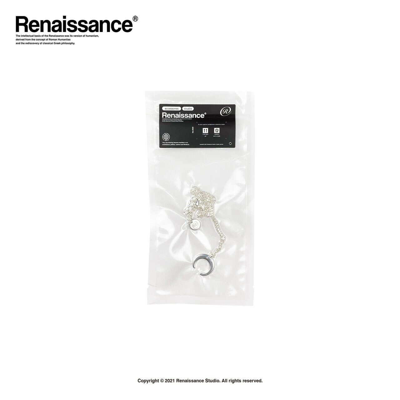 現貨 RENAISSANCE 新款 月蝕 殘月項鍊 彎月 Waning Moon Necklace
