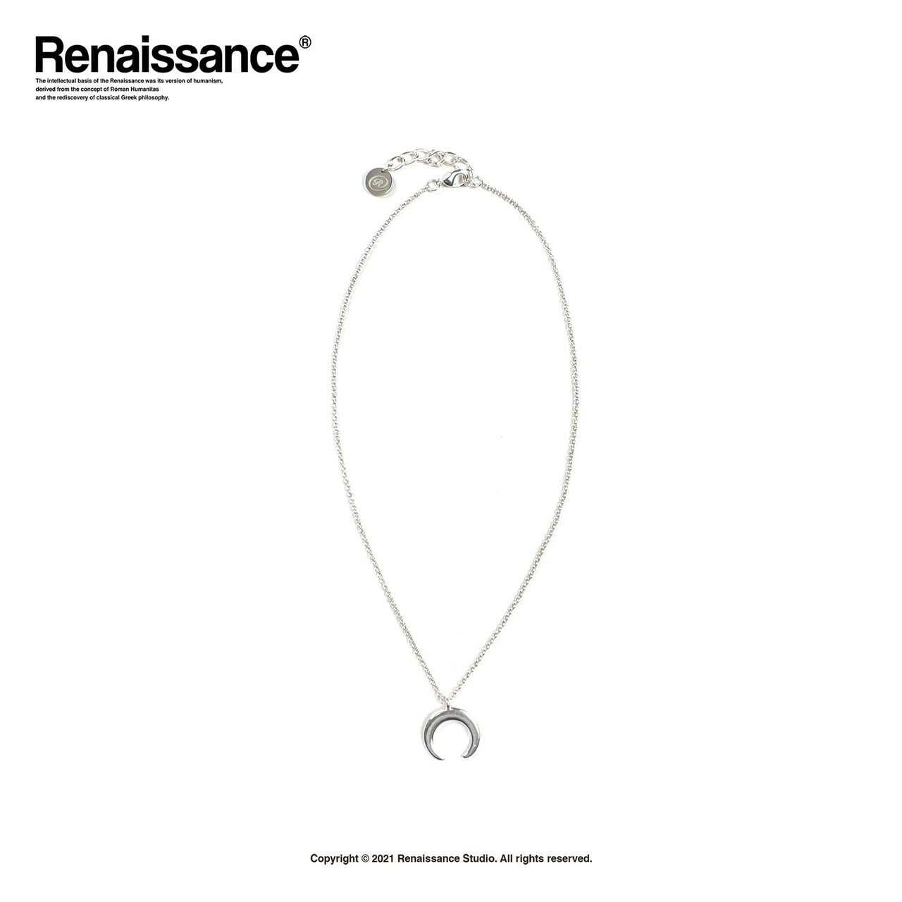 現貨 RENAISSANCE 新款 月蝕 殘月項鍊 彎月 Waning Moon Necklace