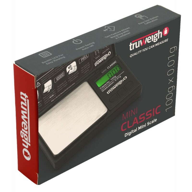 TRUWEIGH  MINI CLASSIC DIGITAL MINI SCALE 100G X 0.01G BLACK