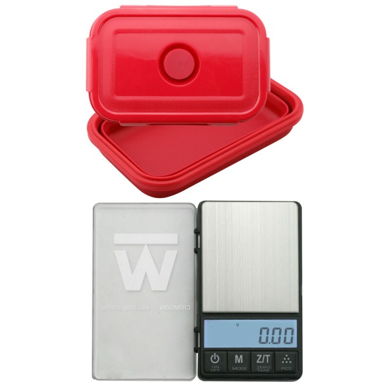 TRUWEIGH CRIMSON COLLAPSIBLE BOWL SCALE - 200G X 0.01G BLACK