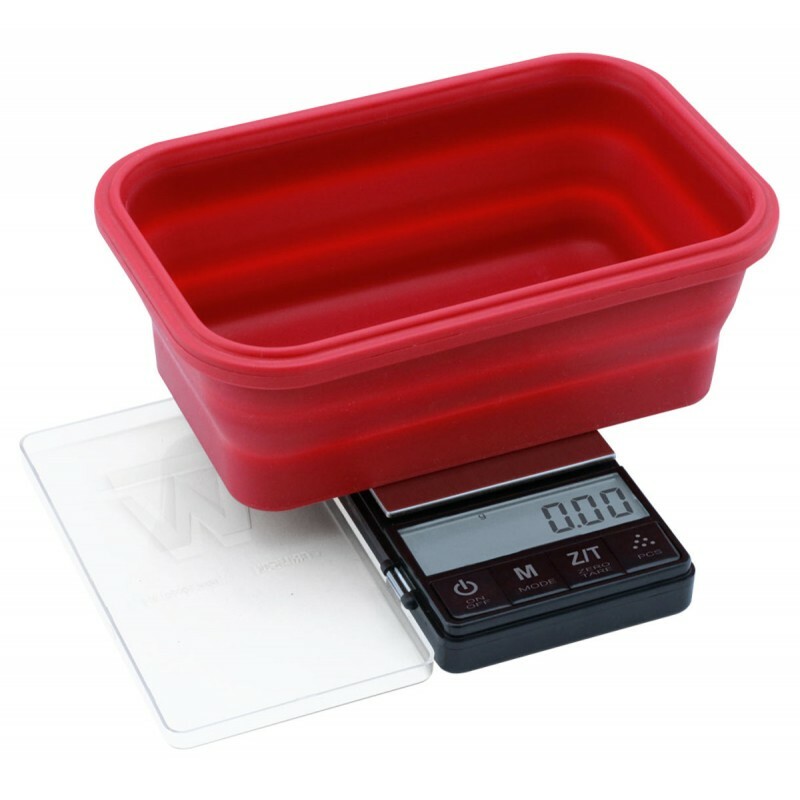 TRUWEIGH CRIMSON COLLAPSIBLE BOWL SCALE - 200G X 0.01G BLACK