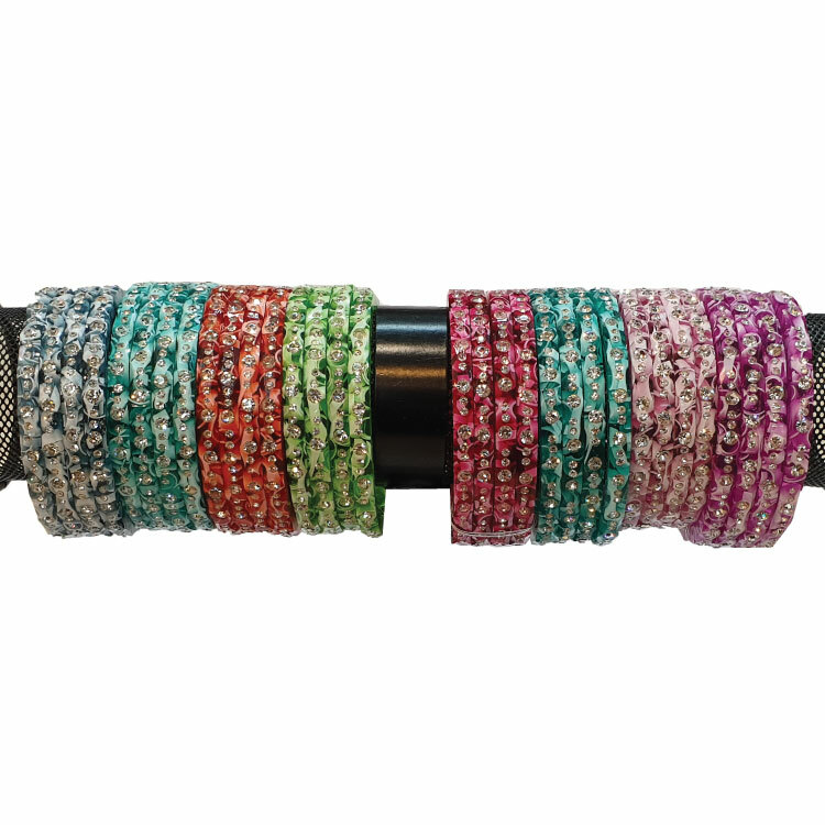 Purple Fancy Acrylic Bangles 4 Piece Set PB1405